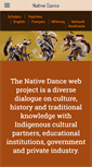 Mobile Screenshot of native-dance.ca