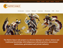 Tablet Screenshot of native-dance.ca